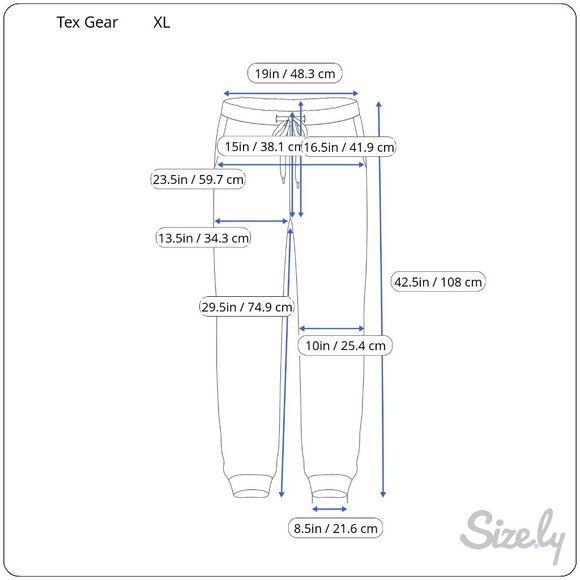 Tek Gear Men's Straight Stretch Pants Jogger Sz.XL Black W/Pockets - Picture 3 of 6